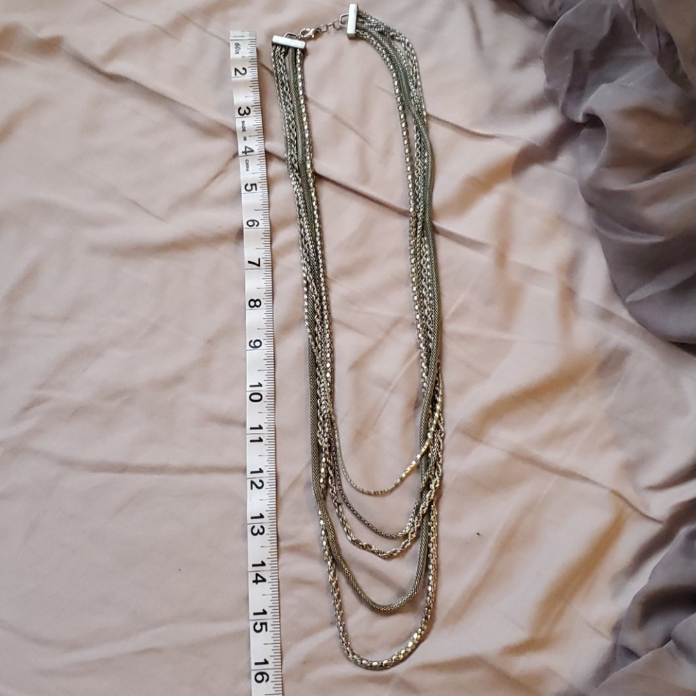 Layered Silver Necklace